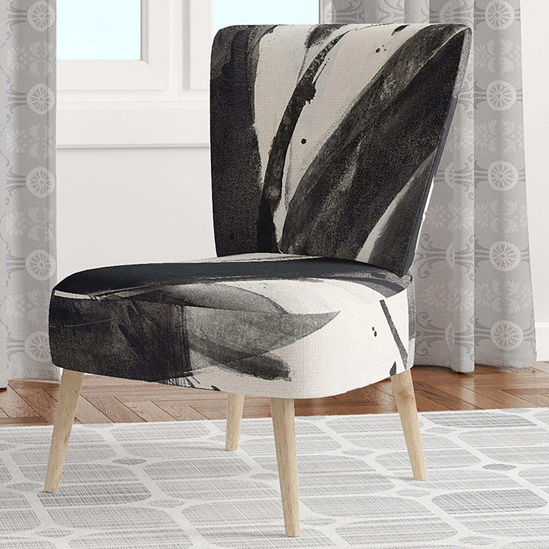 Minimalistic Roller II Mid-Century Accent Chair