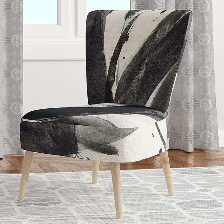 Minimalistic Roller II Mid-Century Accent Chair
