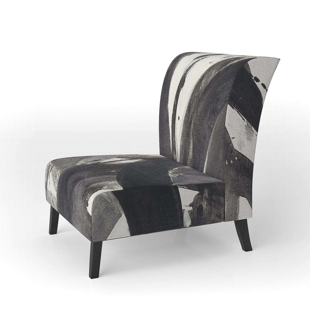 Minimalistic Roller II Mid-Century Accent Chair