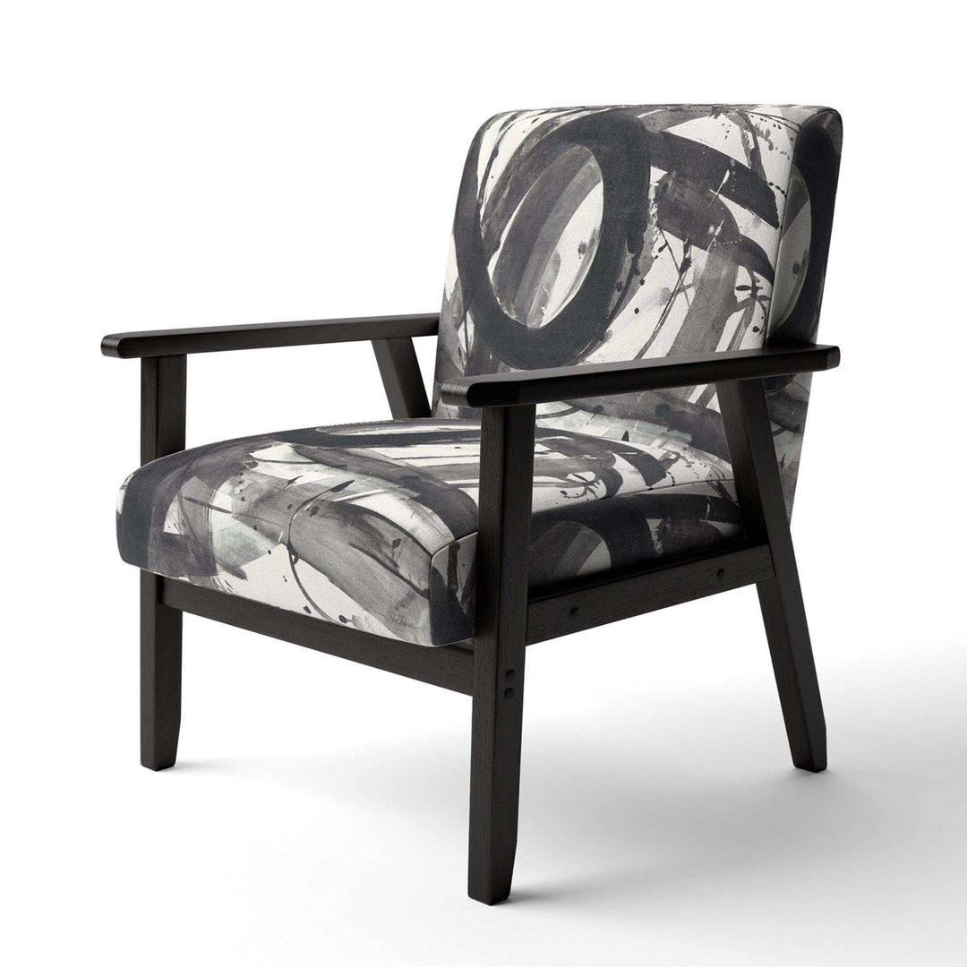 Minimalistic Roller II Mid-Century Accent Chair