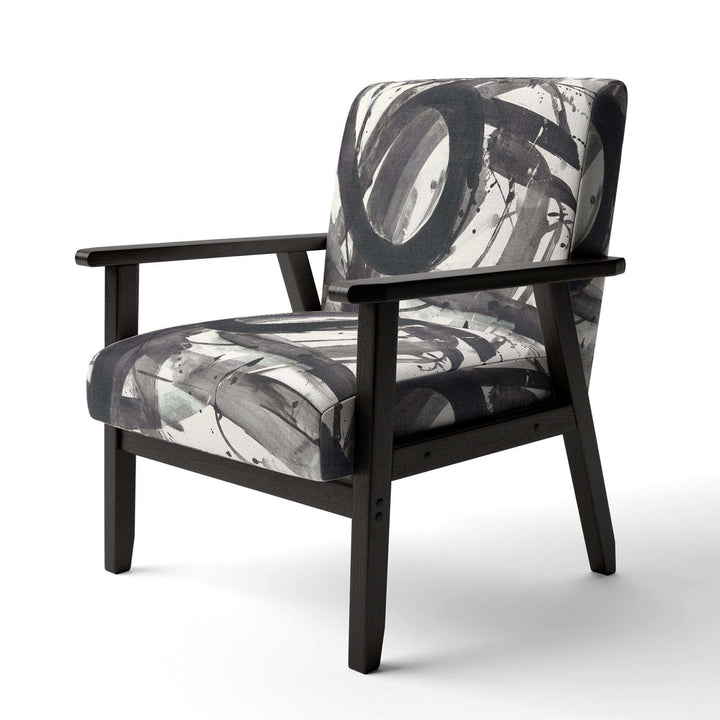 Minimalistic Roller II Mid-Century Accent Chair