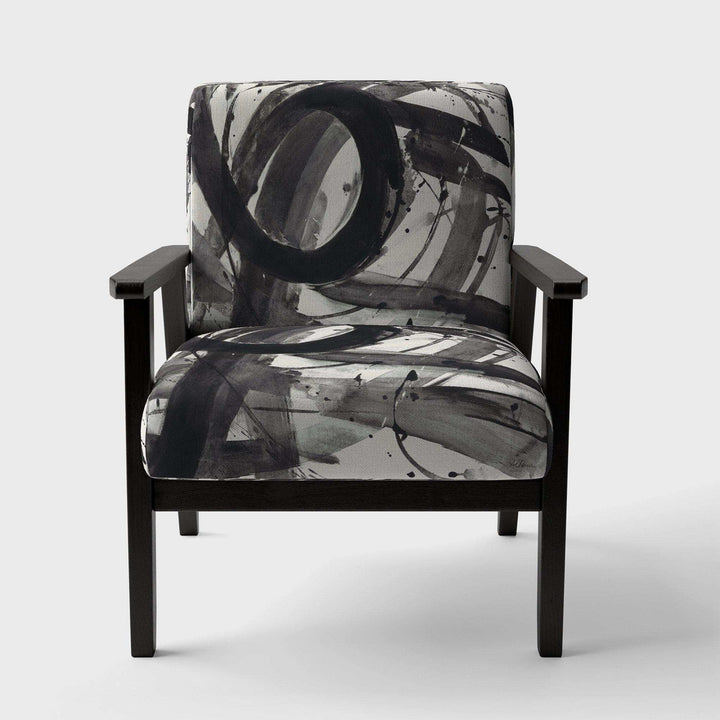 Minimalistic Roller II Mid-Century Accent Chair