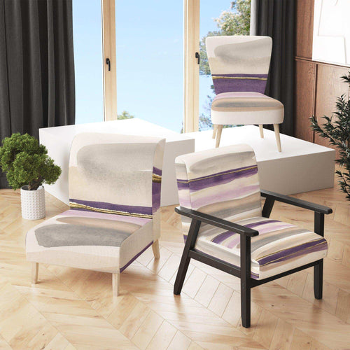 Shape of Glam Purple - Shabby Chic Accent Chair