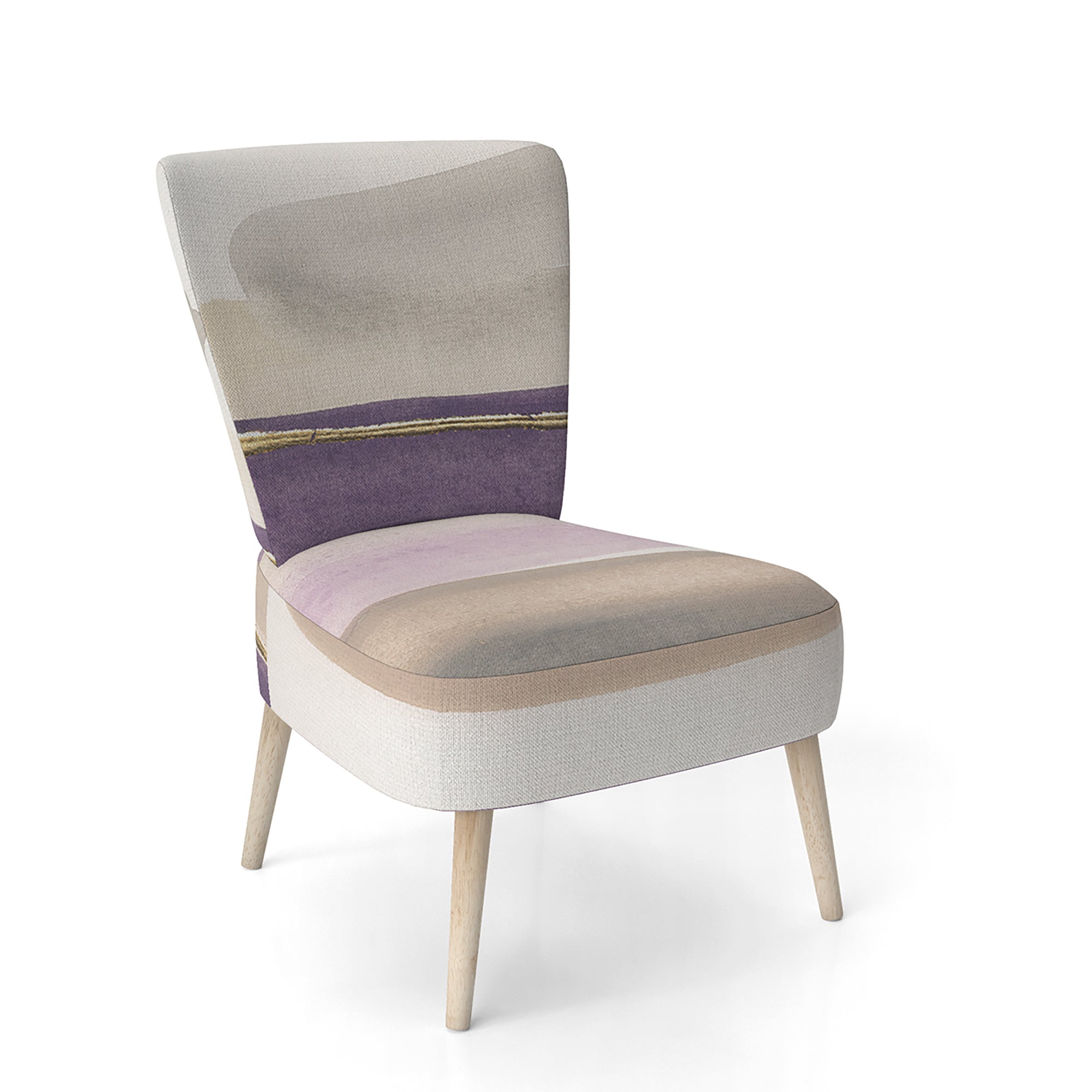 Shape of Glam Purple Shabby Chic Accent Chair