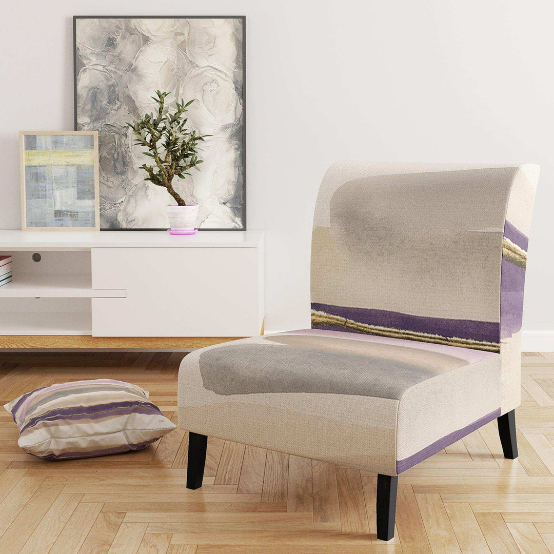 Shape of Glam Purple Shabby Chic Accent Chair