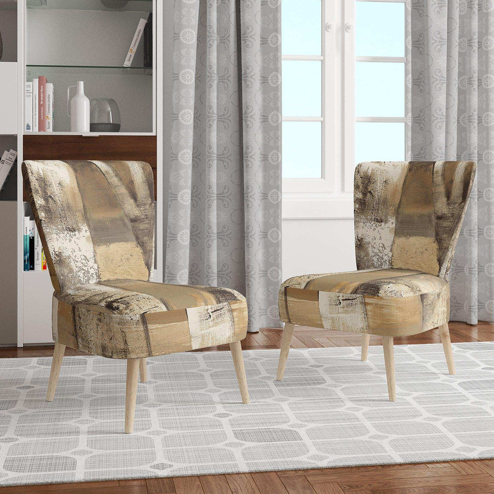 Natural Birch Forest I Traditional Accent Chair