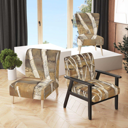 Natural Birch Forest II - Traditional Accent Chair