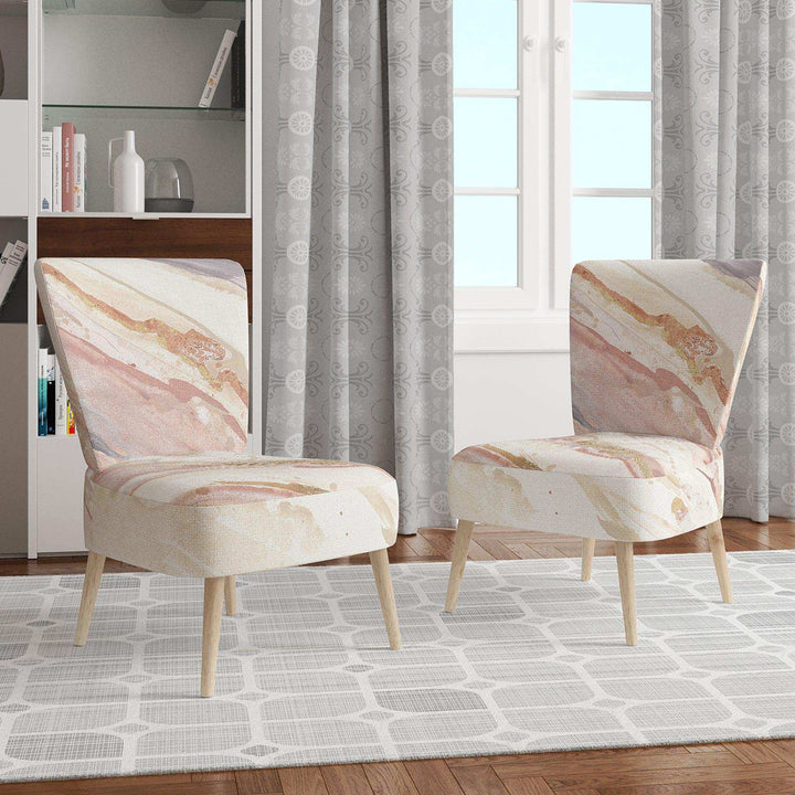 Copper Dreams watercolor Sleek &amp; Chic Modern Accent Chair