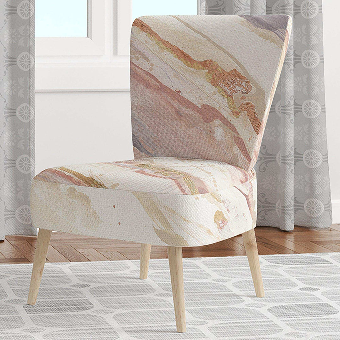 Copper Dreams watercolor Sleek &amp; Chic Modern Accent Chair