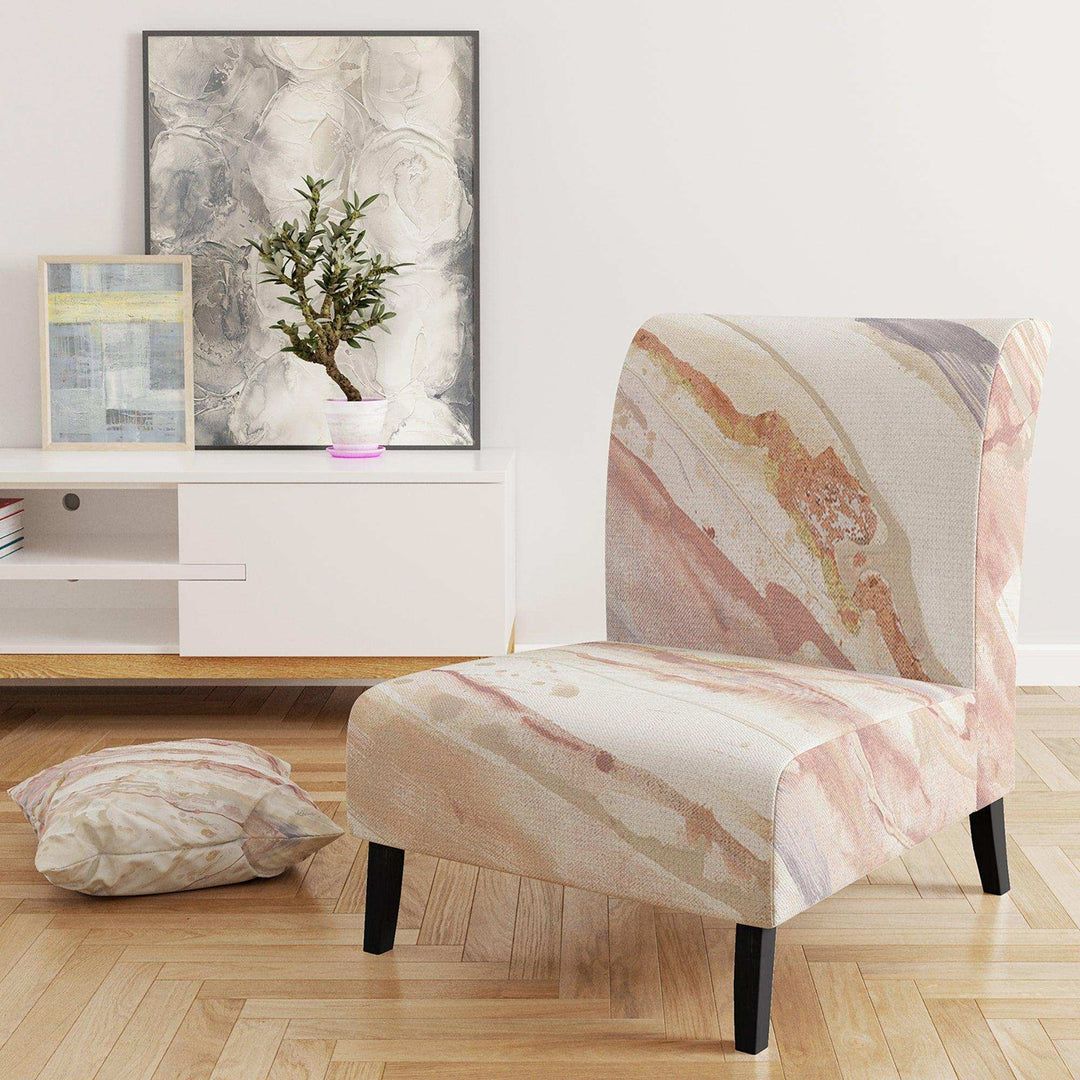 Copper Dreams watercolor Sleek &amp; Chic Modern Accent Chair