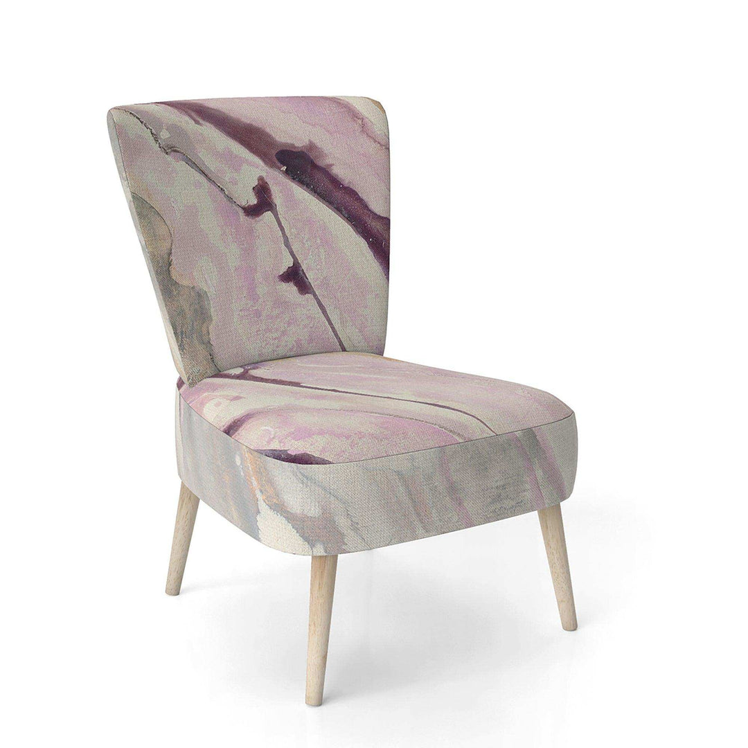 Shaby Pink Marble Sleek &amp; Chic Modern Accent Chair