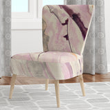 Shaby Pink Marble Sleek & Chic Modern Accent Chair