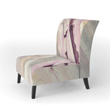 Shaby Pink Marble Sleek & Chic Modern Accent Chair