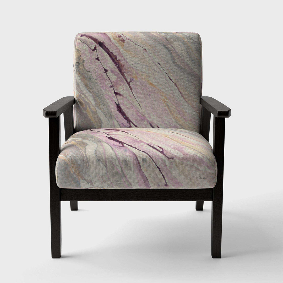 Shaby Pink Marble Sleek &amp; Chic Modern Accent Chair