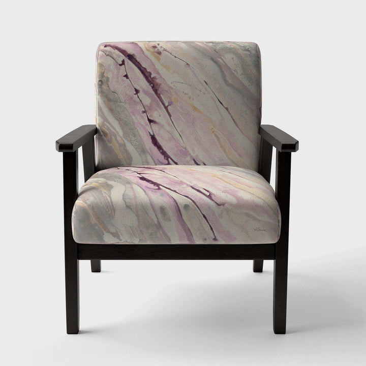 Shaby Pink Marble Sleek &amp; Chic Modern Accent Chair