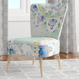 Watercolor mandalas IV Floral Accent Chair