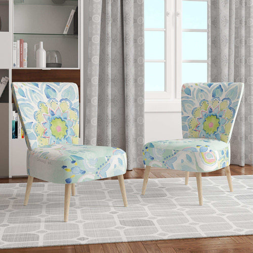 Watercolor mandalas III - Traditional Accent Chair