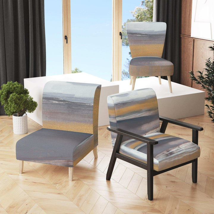 Misty Grey Beach Nautical &amp; Coastal Accent Chair