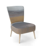 Misty Grey Beach Nautical & Coastal Accent Chair