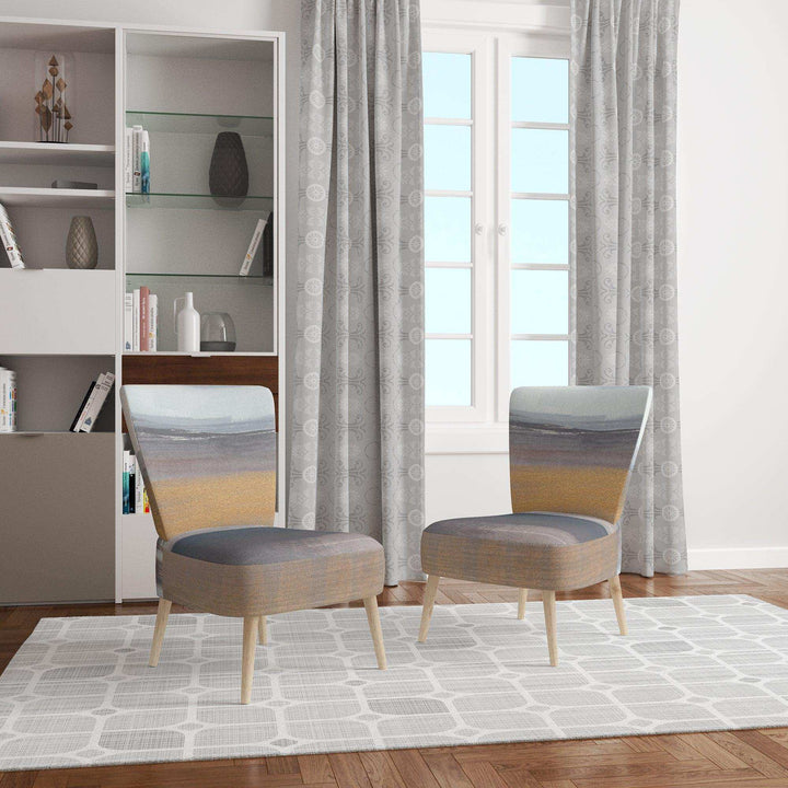 Misty Grey Beach Nautical &amp; Coastal Accent Chair