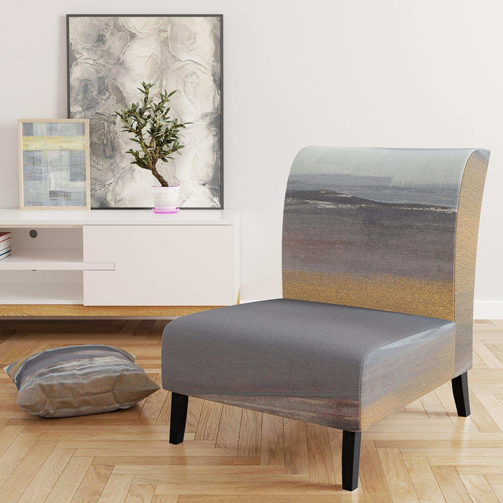 Misty Grey Beach Nautical &amp; Coastal Accent Chair