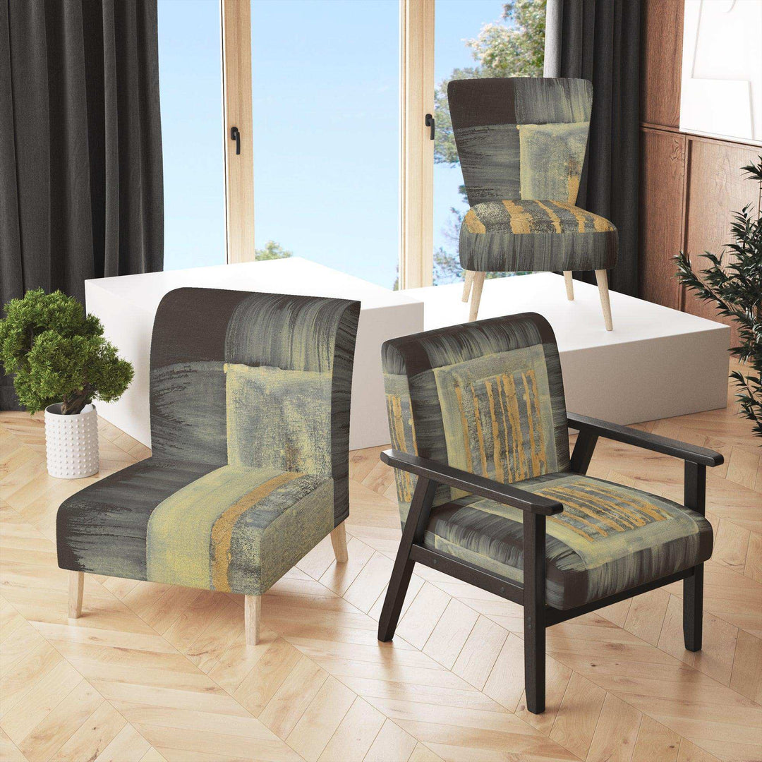 Galm Abstract II Transitional Accent Chair
