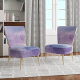 Watercolor Purple Haze I Modern Accent Chair