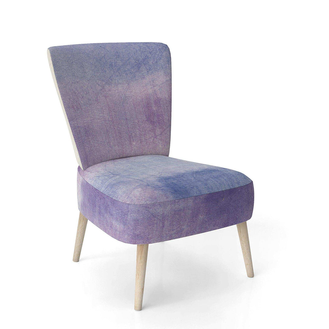Watercolor Purple Haze I Modern Accent Chair
