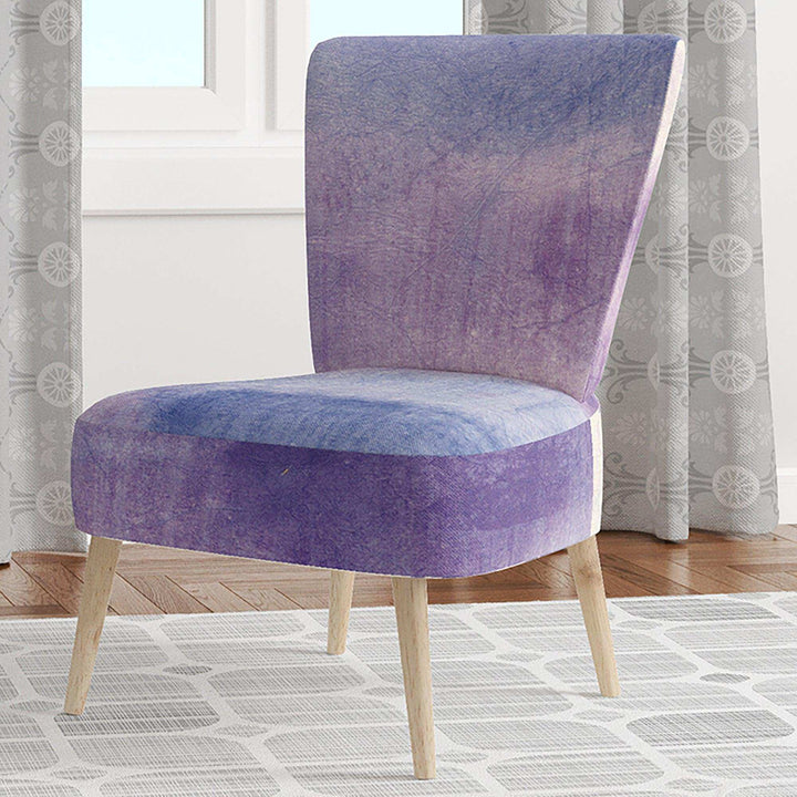Watercolor Purple Haze I Modern Accent Chair
