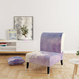 Watercolor Purple Haze I Modern Accent Chair