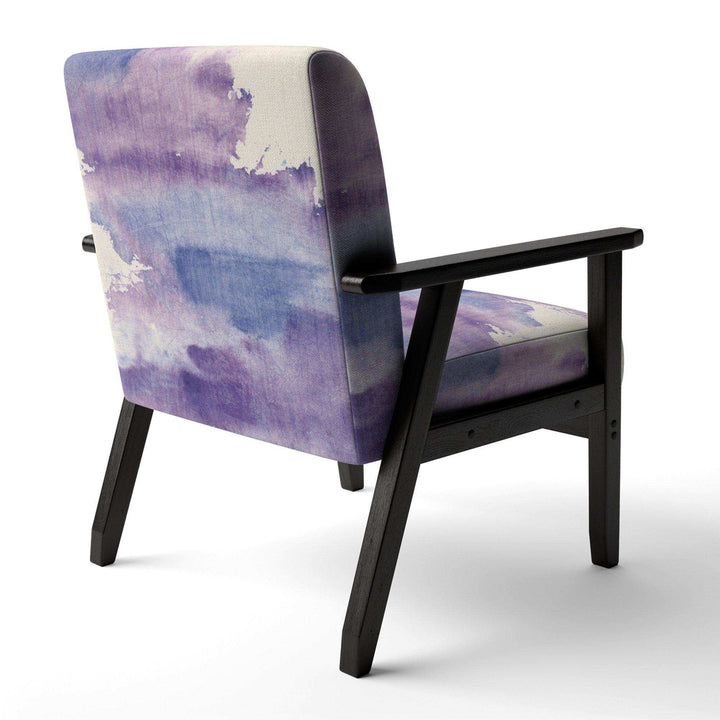 Watercolor Purple Haze I Modern Accent Chair