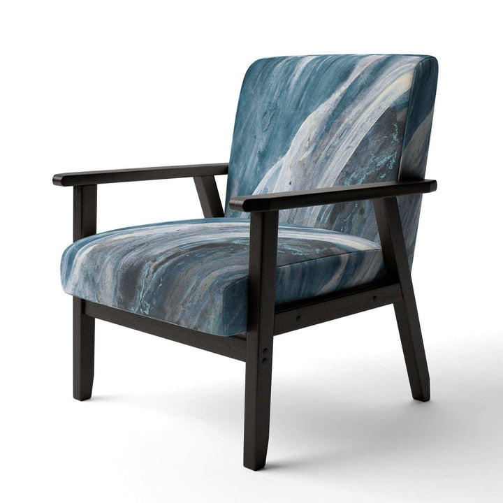 Splash Blue Indigo Modern Accent Chair