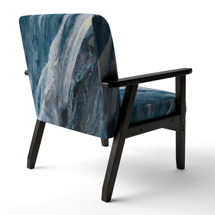 Splash Blue Indigo Modern Accent Chair