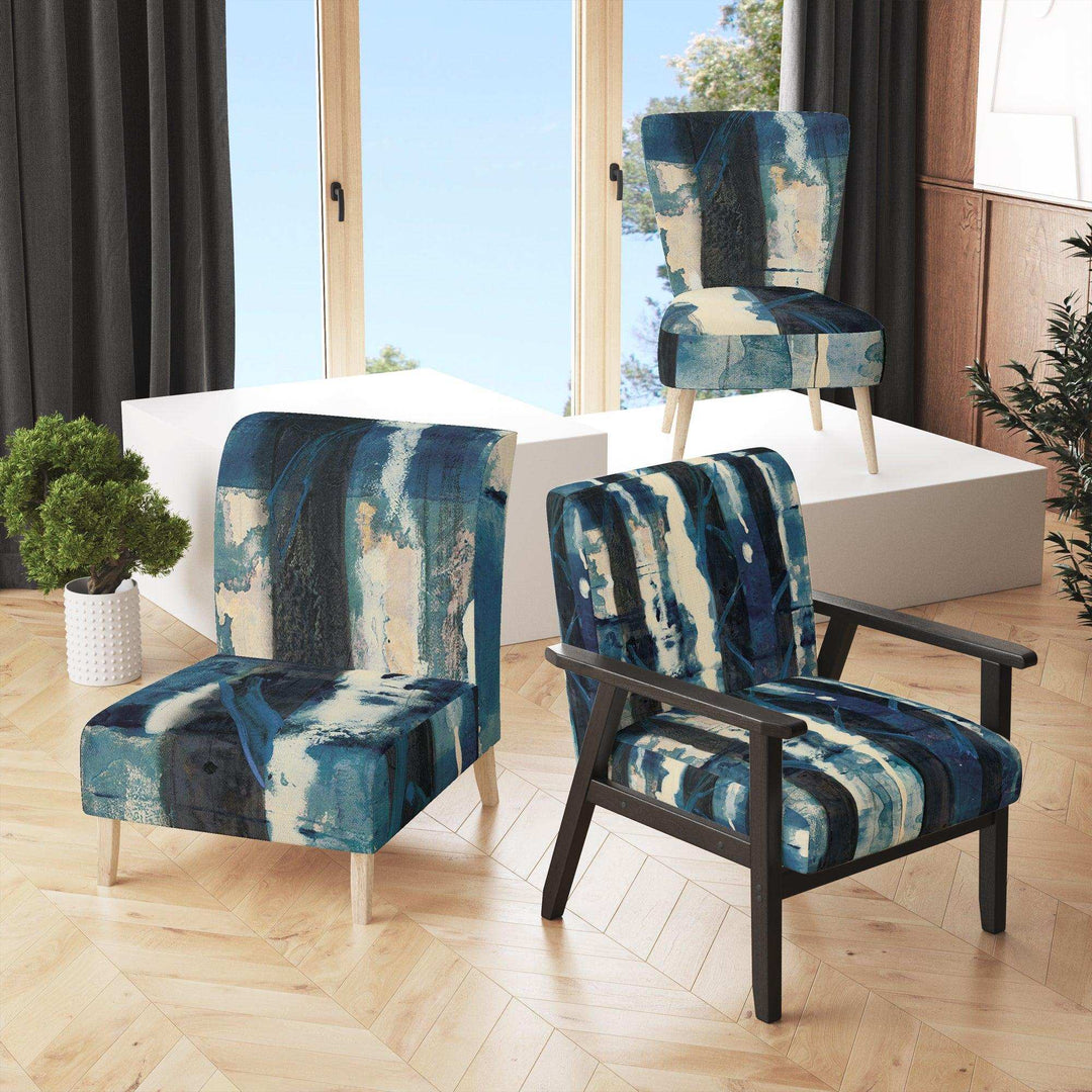 Deep Woods II Indigo Country Charm Accent Chair