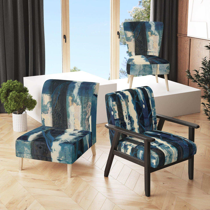 Deep Woods II Indigo Country Charm Accent Chair