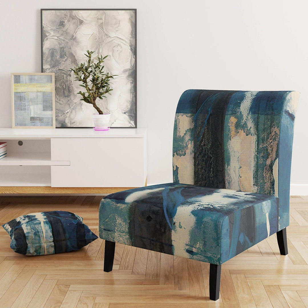 Deep Woods II Indigo Country Charm Accent Chair