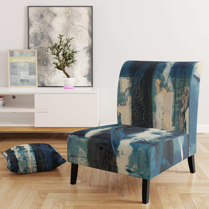 Deep Woods II Indigo Country Charm Accent Chair