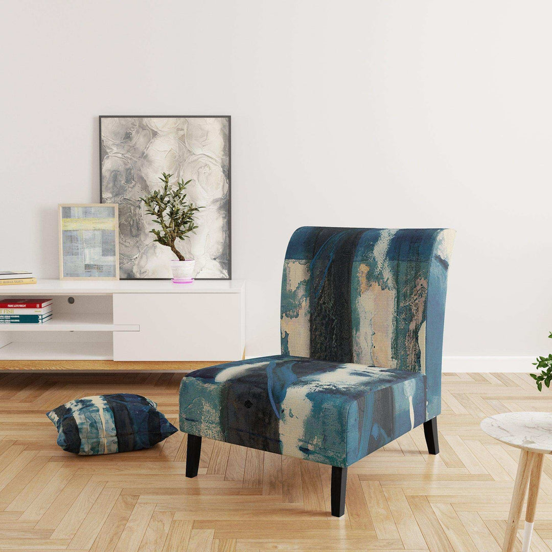 Deep Woods II Indigo Country Charm Accent Chair