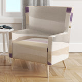 Shape of Glam Purple I Shabby Chic Accent Chair