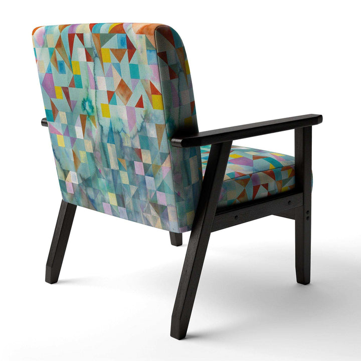 Modern Patchwork Modern Accent Chair
