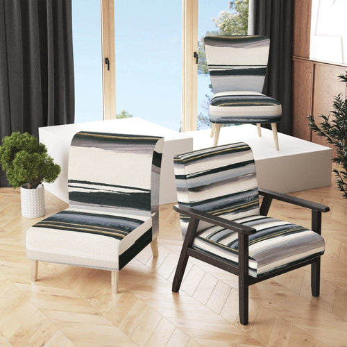Gold Watercolor Amethyst I Modern Accent Chair