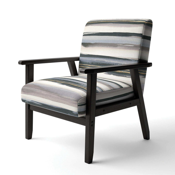 Gold Watercolor Amethyst I Modern Accent Chair