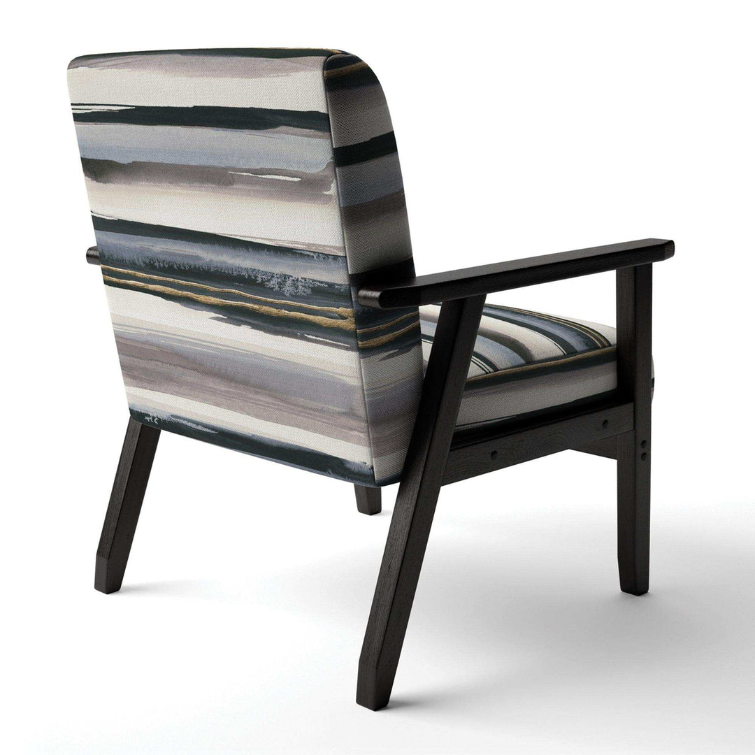 Gold Watercolor Amethyst I Modern Accent Chair