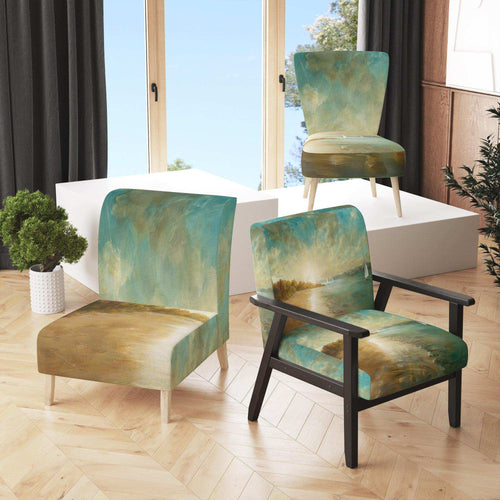 Coastal Pastel Horizon - Nautical & Coastal Accent Chair