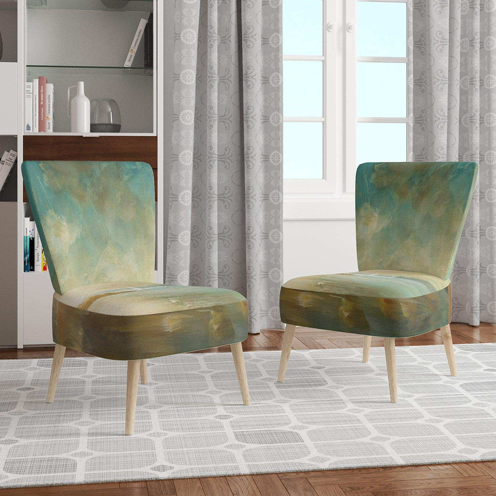 Coastal Pastel Horizon Nautical & Coastal Accent Chair