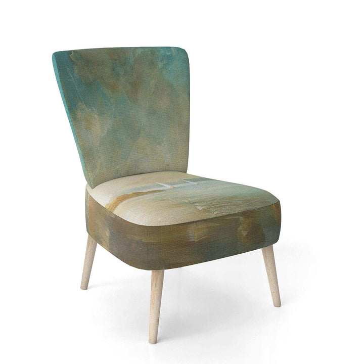 Coastal Pastel Horizon Nautical &amp; Coastal Accent Chair