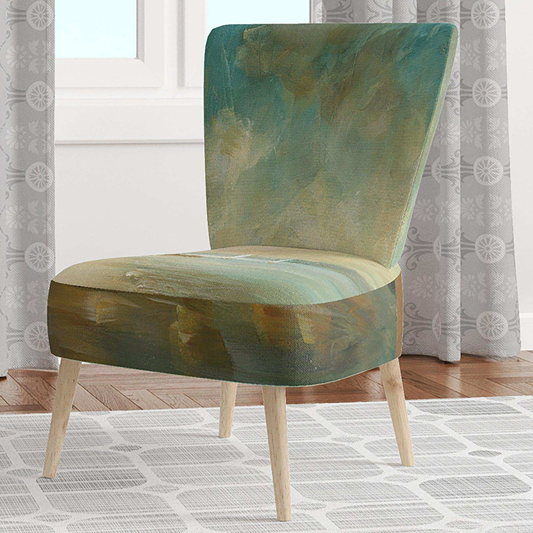 Coastal Pastel Horizon Nautical &amp; Coastal Accent Chair