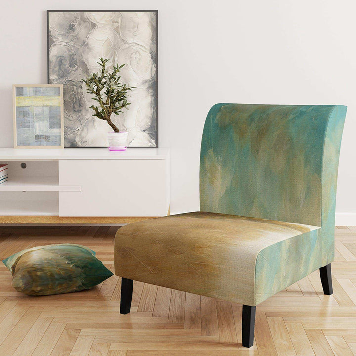 Coastal Pastel Horizon Nautical &amp; Coastal Accent Chair
