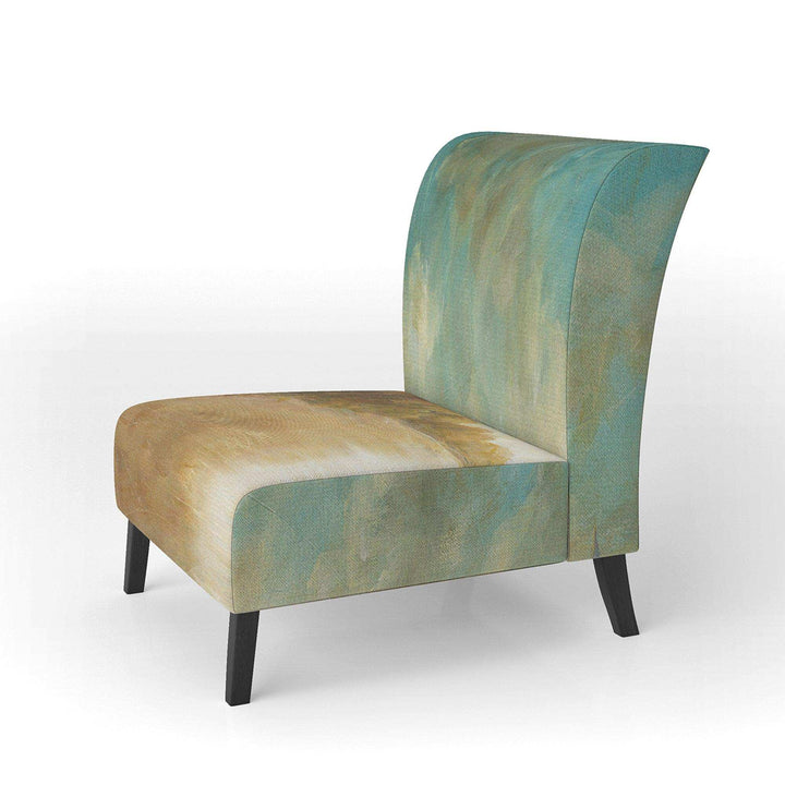 Coastal Pastel Horizon Nautical &amp; Coastal Accent Chair
