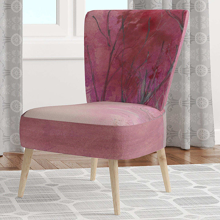Shabby Pink Under the Trees Shabby Chic Accent Chair